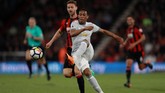 Manchester United meraih hasil positif di markas AFC Bournemouth dengan kemenangan 2-0 di Stadion Vitality, Rabu (18/4). (REUTERS/Ian Walton)
