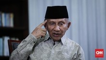 Amien Rais Tunjuk Foto Jokowi: Elektabilitasnya 'Going Down'