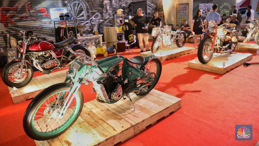 Motor yang dipamerkan dari berbagai daerah yang merupakan hasil kreativitas anak-anak bangsa.