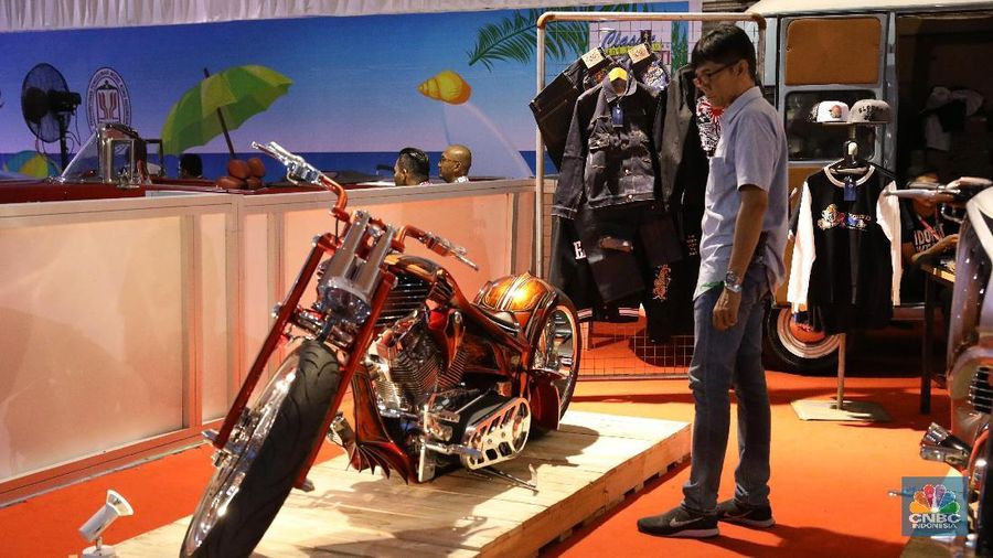 Motor yang dipamerkan dari berbagai daerah yang merupakan hasil kreativitas anak-anak bangsa.