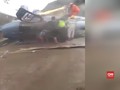VIDEO: Heli Angkut WNA Jatuh di Morowali, Satu Pekerja Tewas