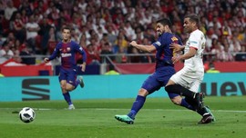 Barcelona Unggul 3-0 atas Sevilla di Babak Pertama