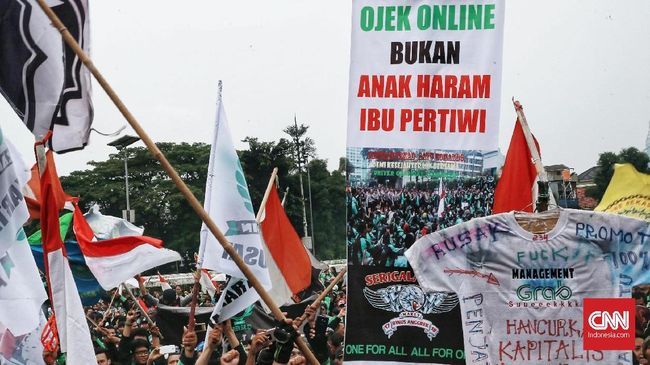 Merasa Diabaikan, Ojek Online akan Gugat Presiden Jokowi