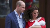 Kate Middleton melahirkan di St. Mary's Hospital, London Barat, tempat yang sama ketika ia melahirkan Pangeran George dan Putri Charlotte. (REUTERS/Hannah Mckay)
