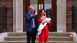 VIDEO: Semringah Pangeran William-Kate Gendong Anak Ketiga