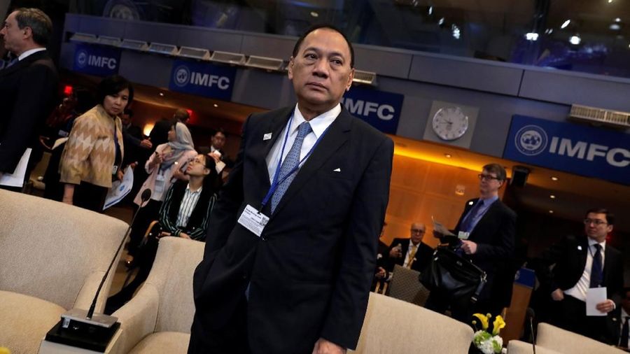 Indonesia's Central Bank Governor Agus Martowardojo attends IMFC plenary during the IMF/World Bank spring meeting in Washington, U.S., April 21, 2018. REUTERS/Yuri Gripas