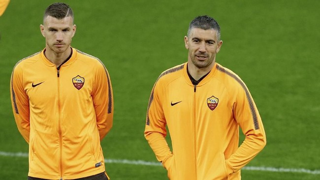 Image result for edin dzeko and aleksandar kolarov roma