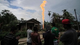 FOTO: Kebakaran Sumur Minyak Aceh Timur