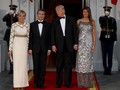 'Diplomasi' Melania Trump saat Menjamu Presiden Perancis
