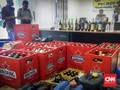 Polres Serang Sita Ribuan Miras Oplosan dari Warung Jamu