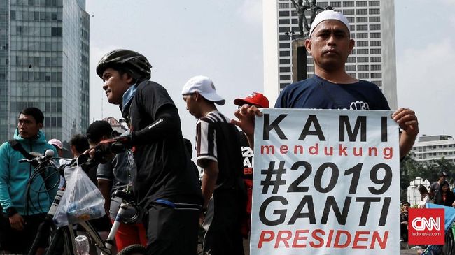 Survei: 44 Persen Tolak #2019GantiPresiden, 36 Persen Setuju
