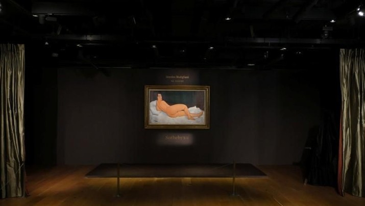  Lukisan  Wanita Tanpa Busana Modigliani Dilelang Rp 2 Triliun