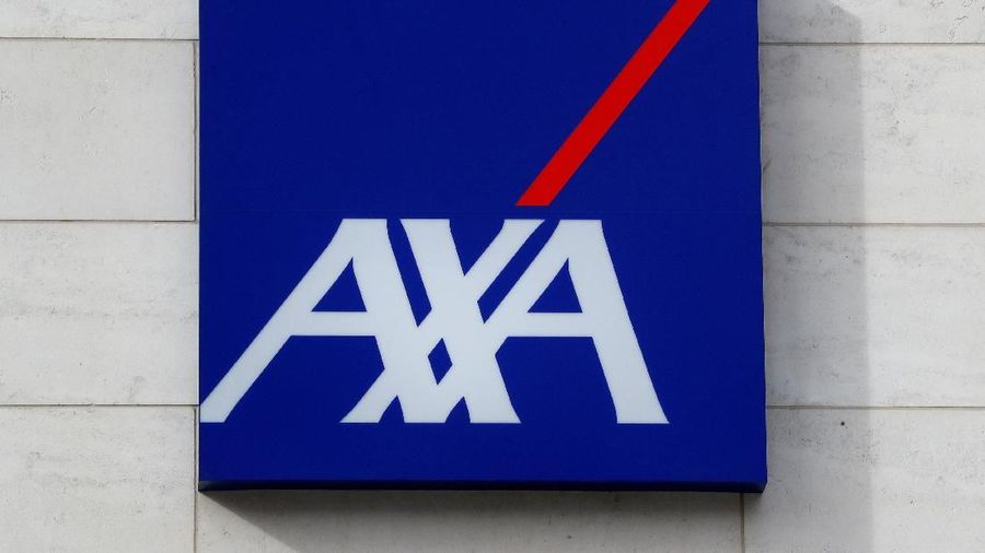 FILE PHOTO: A logo of insurer Axa is seen at the entrance of the company's headquarters in Brussels, Belgium March 5, 2018. REUTERS/Yves Herman/File Photo                        GLOBAL BUSINESS WEEK AHEAD