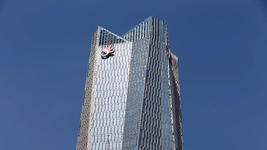 Telkom Landmark Tower building, the headquarters of Indonesia's largest telcommunications services company PT Telekomunikasi Indonesia (Telkom), is seen in Jakarta, April 30, 2018. REUTERS/Beawiharta