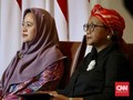 Sambut Wapres Iran, Puan dan Menlu RI Kompak Kenakan Hijab