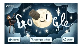Google Doodle Hadirkan Sosok Melies dalam 'Virtual Reality'