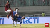 PSSI Anniversary Cup 2018 menjadi persiapan penting bagi Timnas Indonesia jelang tampil di Asian Games 2018. (CNN Indonesia/Andry Novelino)