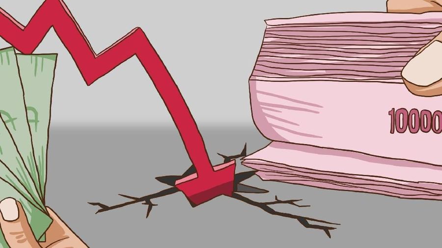 Dolar AS di level Rp 14.000 sudah tertembus, dan greenback masih terus menguat.