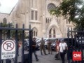 Tak Takut Teror, Pengamanan Gereja Katedral Masih Wajar