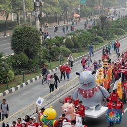 JK Sebut Kemacetan Jakarta Bisa Kacaukan Asian Games 2018
