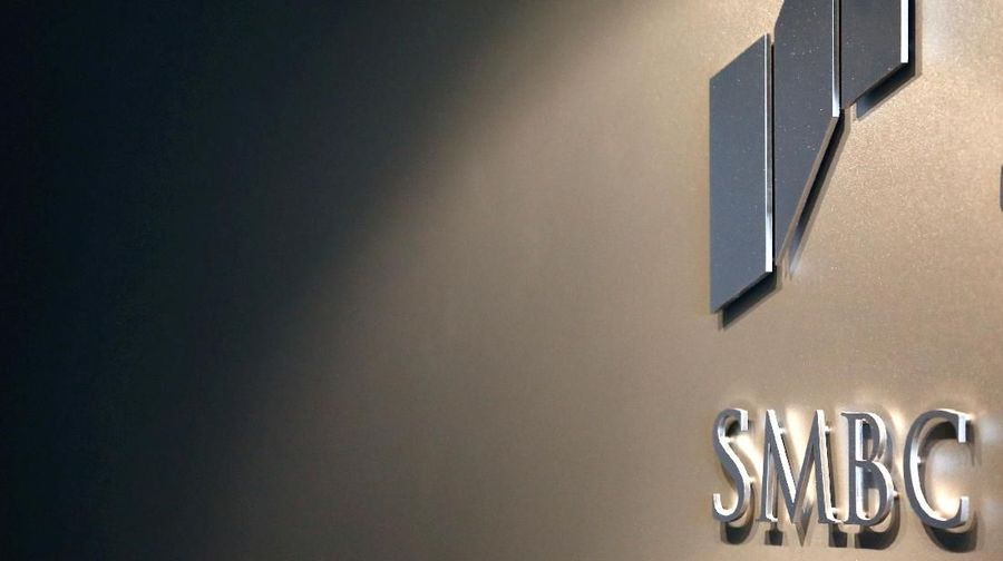 FILE PHOTO: SMBC Nikko Securities' logo is pictured at its headquarters in Tokyo, Japan December 5, 2017.    REUTERS/Kim Kyung-Hoon/File Photo