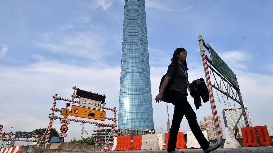 A general view of the Tun Razak Exchange development in Kuala Lumpur, Malaysia May 14, 2018. REUTERS/Stringer