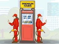 Ribuan Pom Bensin Tanpa Premium
