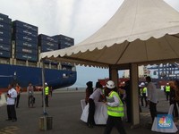 Jokowi Lepas Ekspor oleh Kapal Raksasa CMA CGM Group