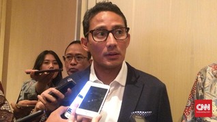 Sandi Akui Pohon Imitasi Dicabut Karena Isu Medsos