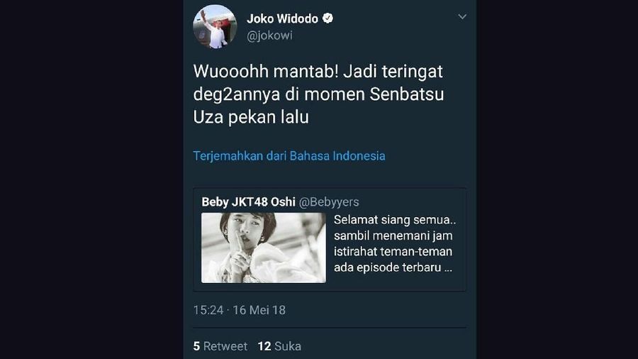 Jadi admin akun twitter memang harus berhati-hati, apalagi kalau jadi admin akun twitter orang nomor wahid di Indonesia, Presiden Joko Widodo.