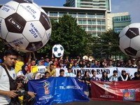 Foto: Heboh Demam Bola di Kampung Piala Dunia