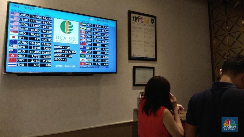 Rupiah melemah 0,41% dibandingkan penutupan hari sebelumnya.