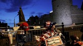 Perluasan bangunan pada abad pertengahan membuat Kastel Windsor menjadi proyek bangunan paling mahal pada masa itu di seluruh Inggris. (Reuters/Phil Noble)