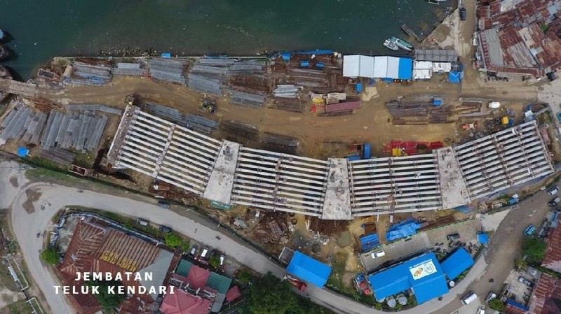 Tahun 2018, pembangunan jembatan sebanyak 174 buah dengan total panjang 13.639 meter.