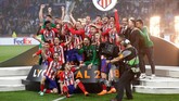Musim ini Atletico Madrid sukses merebut gelar Liga Europa dan finis kedua di Liga Spanyol. (REUTERS/Peter Cziborra)