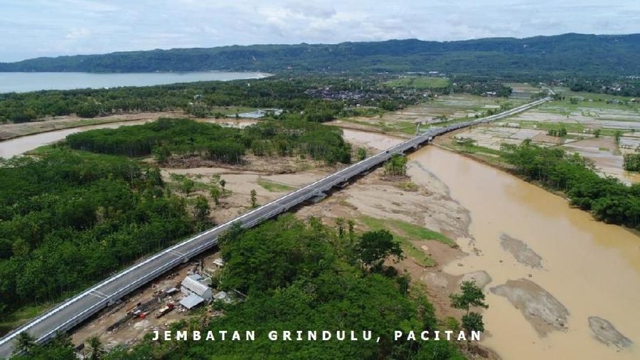 Tahun 2018, pembangunan jembatan sebanyak 174 buah dengan total panjang 13.639 meter.
