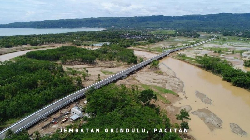Tahun 2018, pembangunan jembatan sebanyak 174 buah dengan total panjang 13.639 meter.