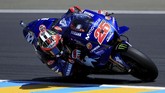 Pebalap Movistar Yamaha Maverick Vinales yang merupakan juara bertahan MotoGP Prancis akan start dari posisi delapan pada balapan di Sirkuit Le Mans malam ini. (REUTERS/Gonzalo Fuentes)
