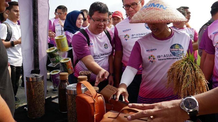 Serap gabah seberat 4,5 ton ini dilaksanakan di lahan seluas 6.500 m2