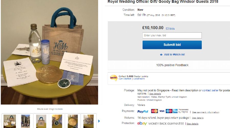 Beberapa orang sengaja menjual suvenir pernikahan Pangeran Harry-Meghan untuk mencari keuntungan.