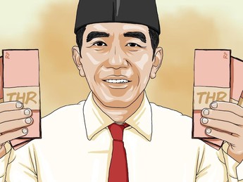 Naik Hampir 70%, Ini Rincian THR Lebaran 2018 dari Jokowi