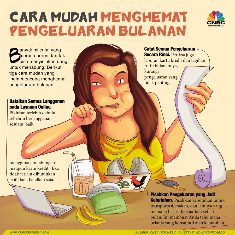 Cara Mudah untuk Hemat Pengeluaran Bulanan Dengan cara ini milenial bisa menabung dan mengurangi pengeluaran.