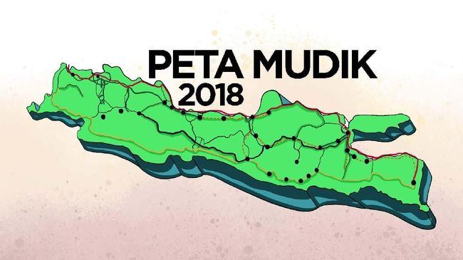 Ini Peta Jalur Mudik 2018 di Jawa