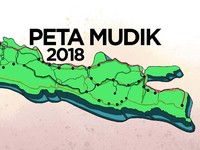 Ini Peta Jalur Mudik 2018 di Jawa