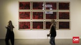 Itu merupakan pameran ketiga Hafiz Rancajale, yang berlangsung 26 Mei hingga 9 Juni 2018. (CNN Indonesia/ Hesti Rika)