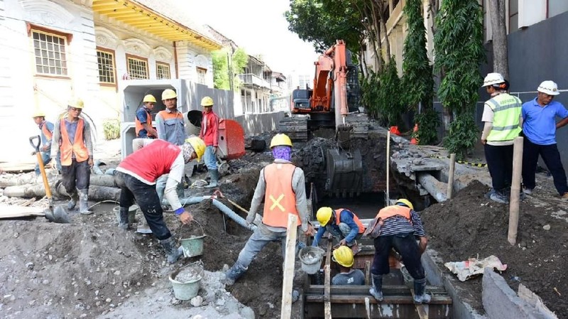 Penataan Kota Lama Semarang dilakukan selama 2 Tahun sejak 2017 dan ditargetkan rampung akhir 2018.