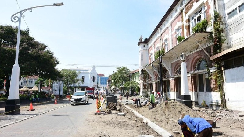 Penataan Kota Lama Semarang dilakukan selama 2 Tahun sejak 2017 dan ditargetkan rampung akhir 2018.