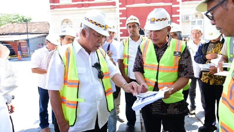 Penataan Kota Lama Semarang dilakukan selama 2 Tahun sejak 2017 dan ditargetkan rampung akhir 2018.
