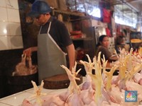 Foto: Harga Daging Ayam Terus Melonjak Jelang Lebaran