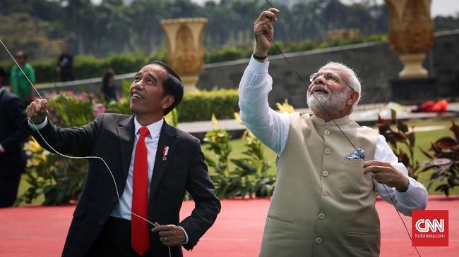 Diplomasi Layang-layang Jokowi dan PM India Narendra Modi